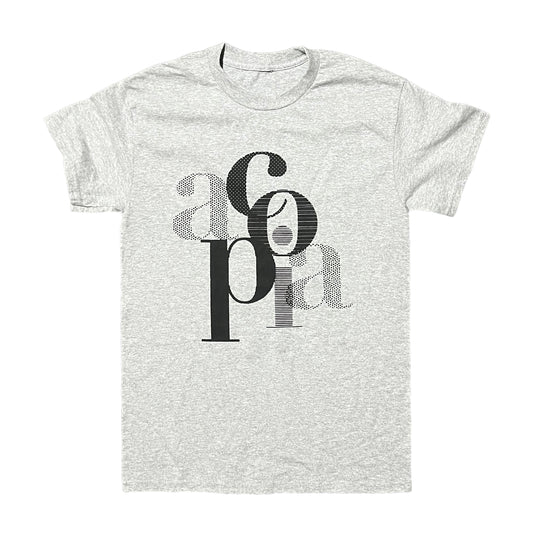 Acopia Grey T-Shirt Vertical Print